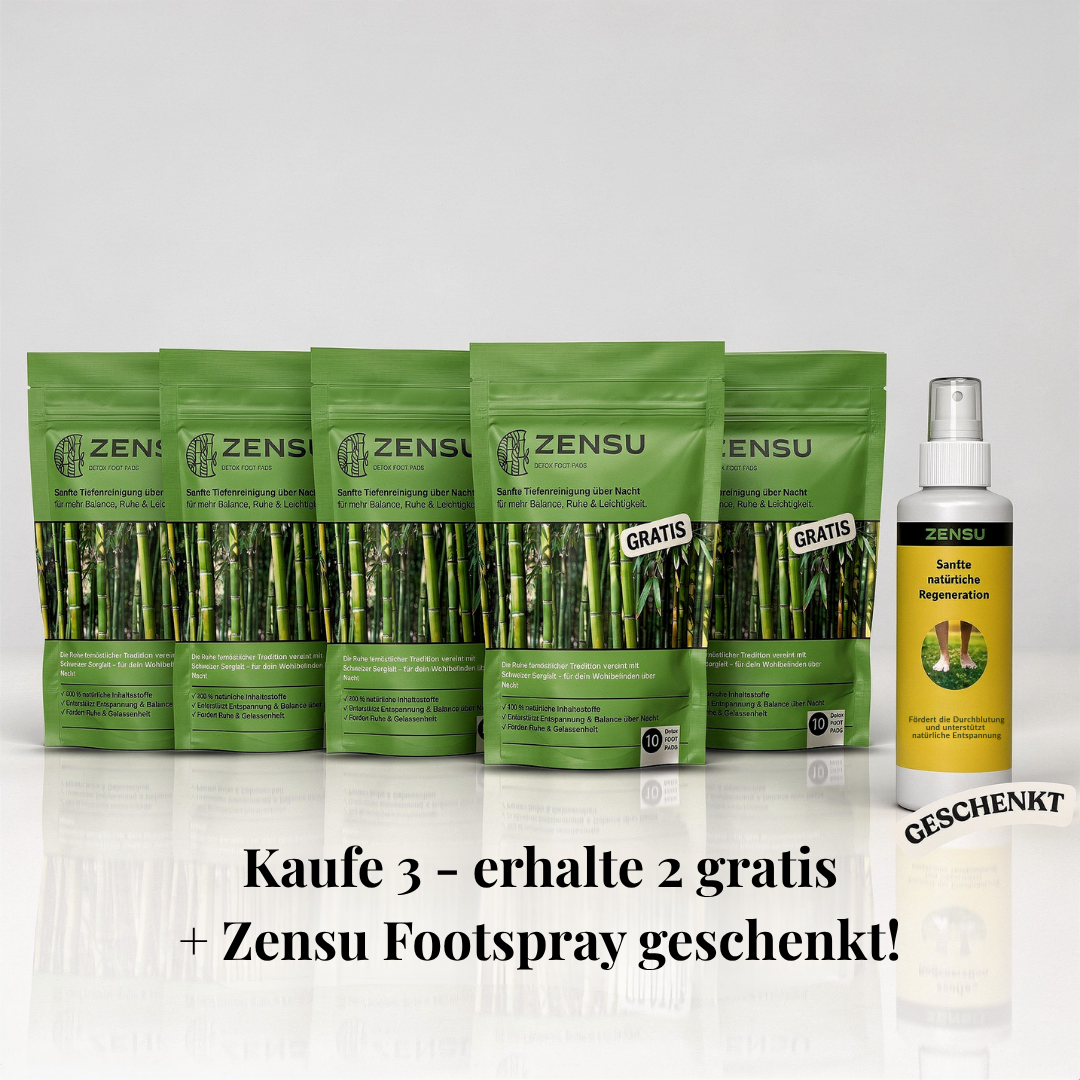 Zensu Detox Foot Pads - Natürliche Entgiftungsroutine über Nacht