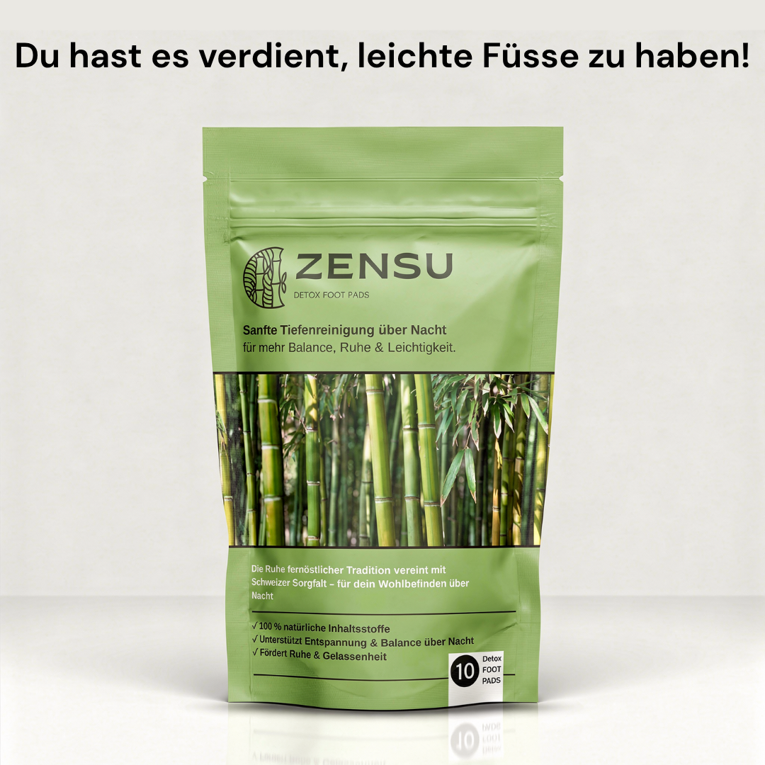 Zensu Detox Foot Pads - Natürliche Entgiftungsroutine über Nacht